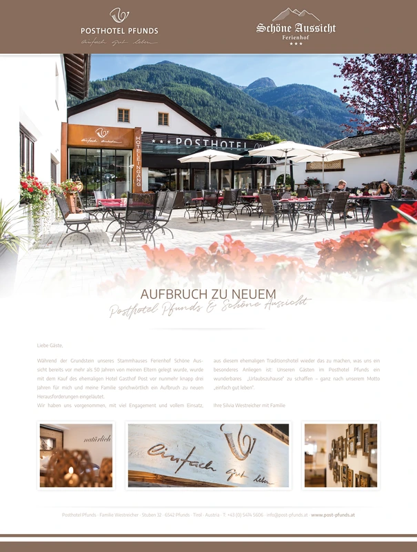Gästejournal 2019 - Posthotel Pfunds & Ferienhof Schöne Aussicht - Seite 1