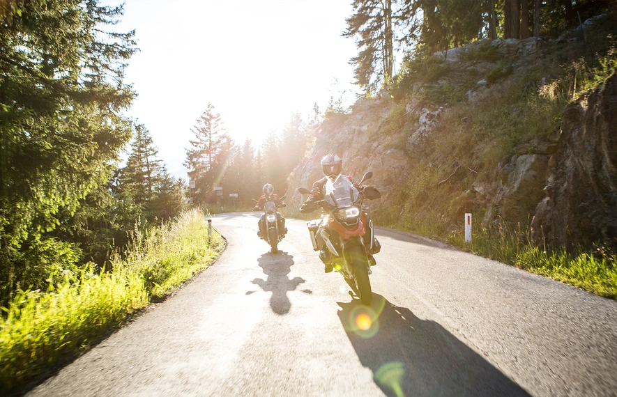 Motorradfahren im Dreiländereck Österreich - Schweiz - Italien